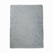 Load image into Gallery viewer, Premium Velour Diamond Design Jacquard Bath Towel (Grey)
