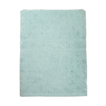 Load image into Gallery viewer, Premium Velour Diamond Design Jacquard Bath Towel (Aqua)
