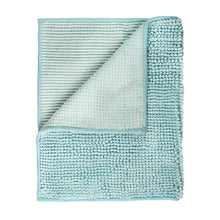 Load image into Gallery viewer, Microfiber Shower &amp; Bathroom Bath Mat Non Slip Soft Pile Design (Aqua)
