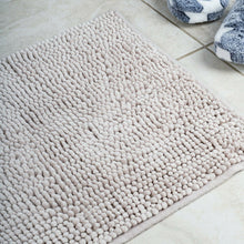 Load image into Gallery viewer, Microfiber Shower &amp; Bathroom Bath Mat Non Slip Soft Pile Design (Light Grey)
