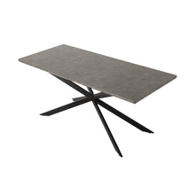 Load image into Gallery viewer, Dining Set Rectangular Table with 6 Green Velvet Chairs
