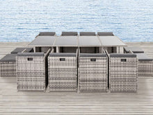 Load image into Gallery viewer, Bali 13PC  Outdoor Dining Set - Grey
