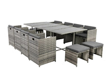 Load image into Gallery viewer, Bali 13PC  Outdoor Dining Set - Grey
