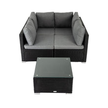 Load image into Gallery viewer, Outdoor Modular Lounge Sofa Bondi - Black

