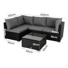 Load image into Gallery viewer, Outdoor Modular Lounge Sofa Bondi - Black
