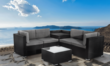 Load image into Gallery viewer, 6PCS Outdoor Modular Lounge Sofa Coogee - Black
