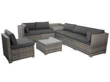 Load image into Gallery viewer, 8PCS Outdoor Furniture Modular Lounge Sofa Lizard - Grey
