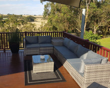 Load image into Gallery viewer, 8PCS Outdoor Furniture Modular Lounge Sofa Lizard - Grey
