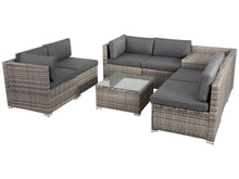 Load image into Gallery viewer, 8PCS Outdoor Furniture Modular Lounge Sofa Lizard - Grey
