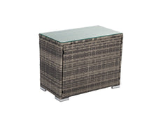 Load image into Gallery viewer, Grey Wicker End Table

