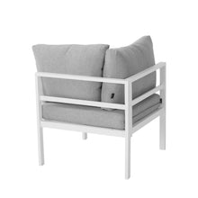 Load image into Gallery viewer, Outdoor White Modern 5 Piece Lounge Set
