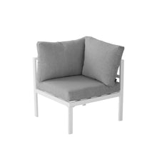 Load image into Gallery viewer, Outdoor White Modern 7 Piece Lounge Set
