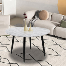 Load image into Gallery viewer, Minimalist Marble Effect Round Coffee Table
