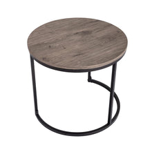 Load image into Gallery viewer, 2 Piece Nesting Coffee Tables Set Dark Grey
