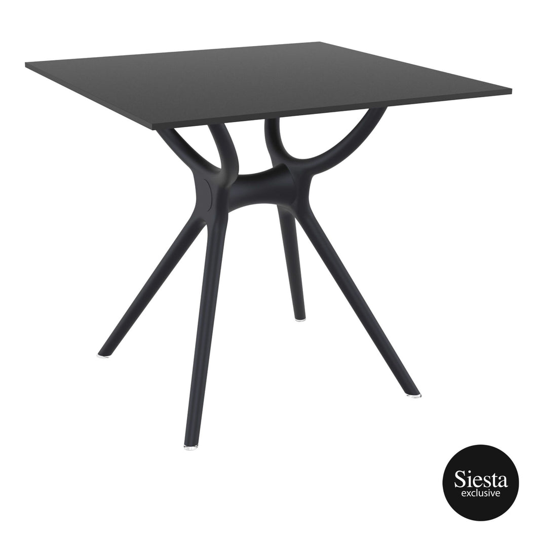 Siesta Air Table 80 - Black (Top & Base) Outdoor
