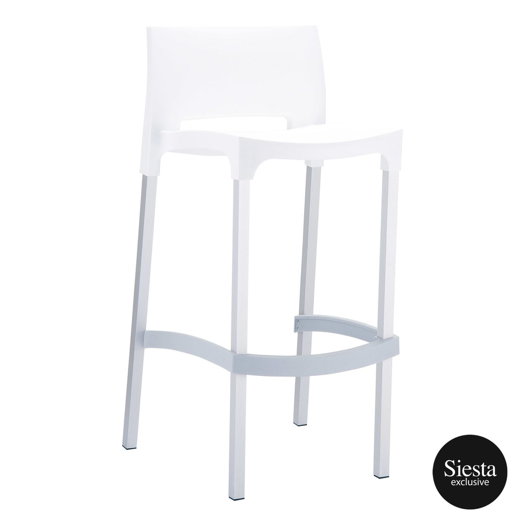 Siesta Outdoor Gio Barstool - White