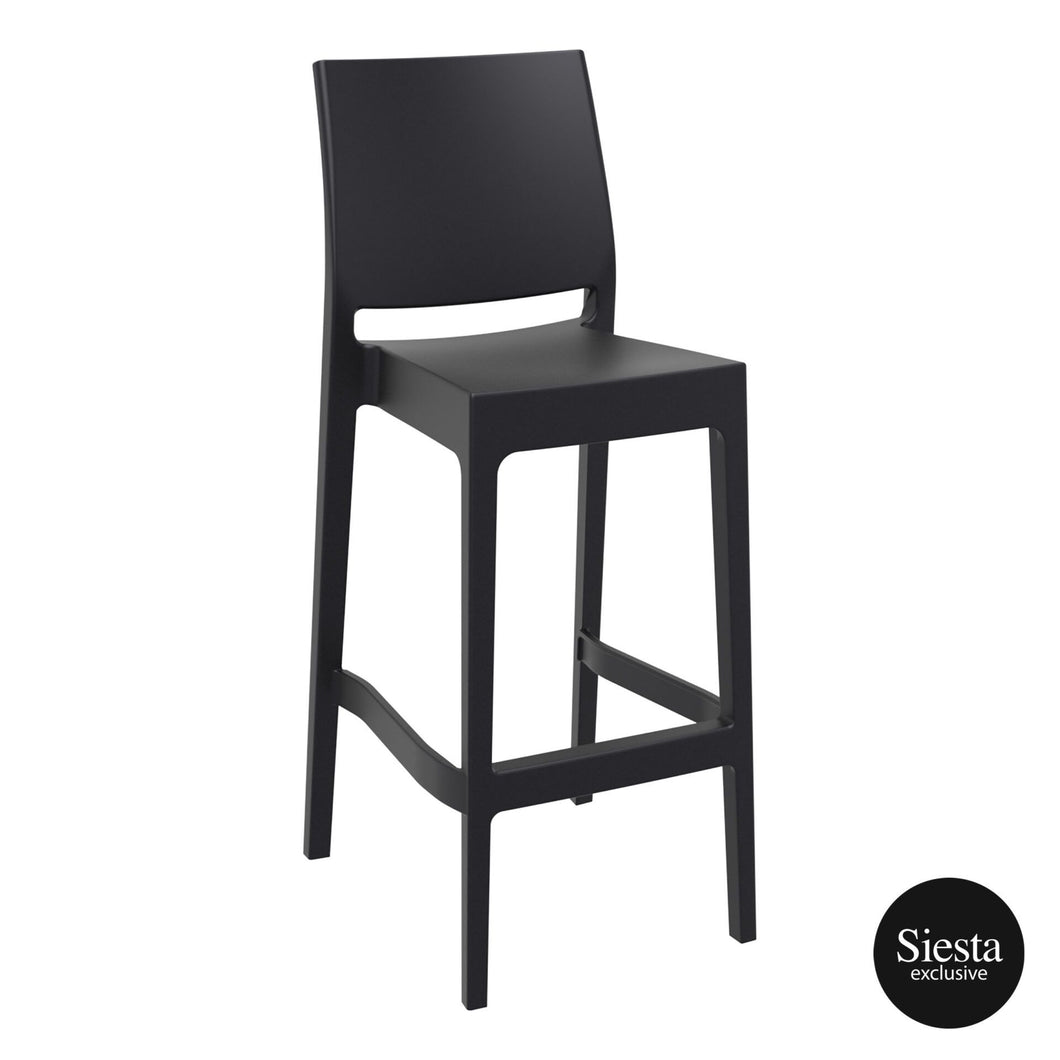 Siesta Outdoor Maya Barstool 75 - Black
