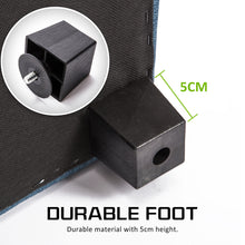 Load image into Gallery viewer, La Bella 102cm Dark Blue Storage Ottoman Stool Fabric
