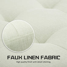 Load image into Gallery viewer, La Bella 102cm Light Green Storage Ottoman Stool Fabric
