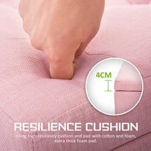 Load image into Gallery viewer, La Bella 102cm Pink Storage Ottoman Stool Fabric
