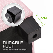 Load image into Gallery viewer, La Bella 102cm Pink Storage Ottoman Stool Fabric
