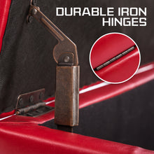 Load image into Gallery viewer, La Bella 102cm Red Storage Ottoman Stool Leather
