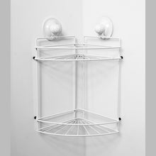 Load image into Gallery viewer, PowerLoc Double Corner Shelf Removable Suction Large - White

