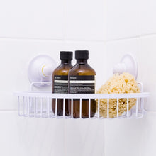 Load image into Gallery viewer, KiahLoc White Medium Corner Basket Removable Suction
