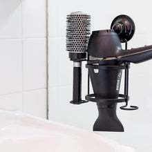 Load image into Gallery viewer, KiahLoc Black Hair Dryer Brush Comb Holder Removable Suction
