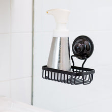 Load image into Gallery viewer, KiahLoc Black Soap Holder Basket Removable Stainless Suction
