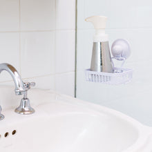 Load image into Gallery viewer, KiahLoc White Soap Holder Basket Removable Stainless Suction
