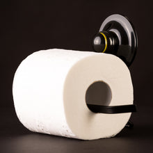 Load image into Gallery viewer, KiahLoc Black Toilet Roll Holder Removable Suction
