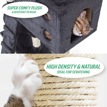 Load image into Gallery viewer, Paw Mate 170cm Grey Cat Tree Danie Multi Level Scratcher
