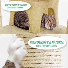 Load image into Gallery viewer, Paw Mate 130cm Beige Cat Tree Soho Multi Level Scratcher
