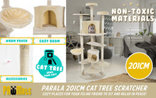 Load image into Gallery viewer, Paw Mate 201cm Beige Cat Tree Parala Multi Level Scratcher
