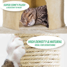 Load image into Gallery viewer, Paw Mate 201cm Beige Cat Tree Parala Multi Level Scratcher
