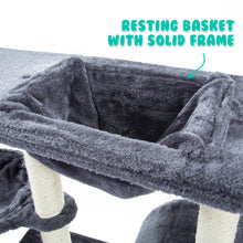 Load image into Gallery viewer, Paw Mate 100cm Grey Cat Tree Atacama Multi Level Scratcher
