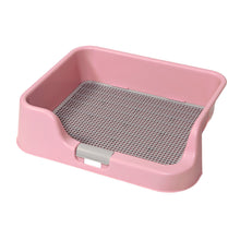 Load image into Gallery viewer, PS KOREA Pink Dog Pet Potty Tray Training Toilet Raised Walls T1
