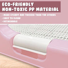 Load image into Gallery viewer, PS KOREA Pink Dog Pet Potty Tray Training Toilet Raised Walls T1
