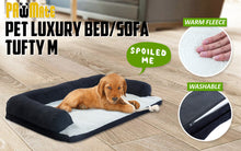 Load image into Gallery viewer, Paw Mate M Black Pet Sofa Couch Cushion Tufty Dog Cat Bed
