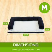 Load image into Gallery viewer, Paw Mate M Black Pet Sofa Couch Cushion Tufty Dog Cat Bed
