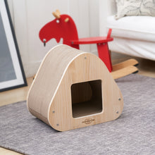 Load image into Gallery viewer, Yaomi Wood Triangle Cat Scratcher Sofa Pet Bed
