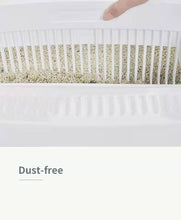 Load image into Gallery viewer, Large Cat Litter Tray Box Kitty Toilet with Rack Scoop &amp; Drawer-Style Cleaning Box White
