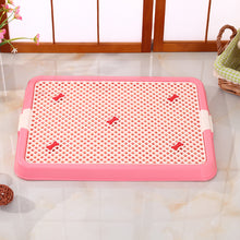Load image into Gallery viewer, Small Portable Dog Potty Training Tray Mat Pet Puppy Toilet Trays Loo Pad Pink
