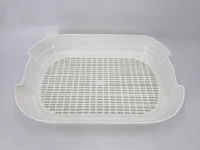Load image into Gallery viewer, Large Portable Cat Toilet Litter Box Tray with Scoop and Grid Tray Pink
