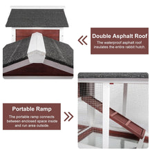 Load image into Gallery viewer, Double Storey Large Rabbit Hutch Guinea Pig Cat Cage , Ferret Cage With Pull Out Tray
