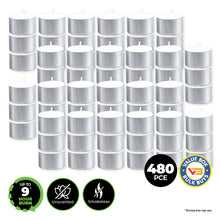 Load image into Gallery viewer, Home Master 480PCE Unscented Tealight Candles Home Décor Party Wedding
