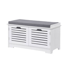 Load image into Gallery viewer, Home Master Storage/Shoe Cabinet With Removable Padded Cushion Seating 80cm

