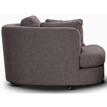 Load image into Gallery viewer, Sunshine Single Sofa Love Chair Fabric Swivel Armchair - Grey

