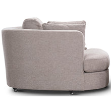 Load image into Gallery viewer, Sunshine Single Sofa Love Chair Fabric Swivel Armchair - Steel

